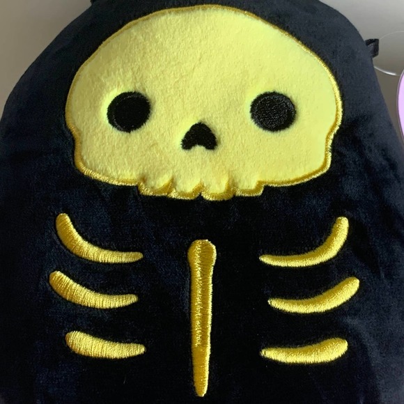 SQUISHMALLOWS Stump The Skeleton Cat Halloween Treat Pail - Trick Or Treat Bucket For Kids
